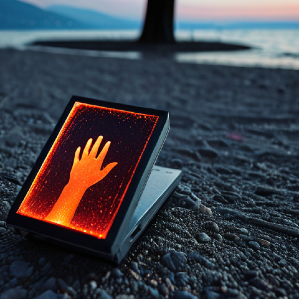 디지털 기억 보존의 인식 개선을 위한 캠페인 - **Prompt 1: The Fragility of Digital Memories**
    "A dimly lit, melancholic scene. In the foregrou...