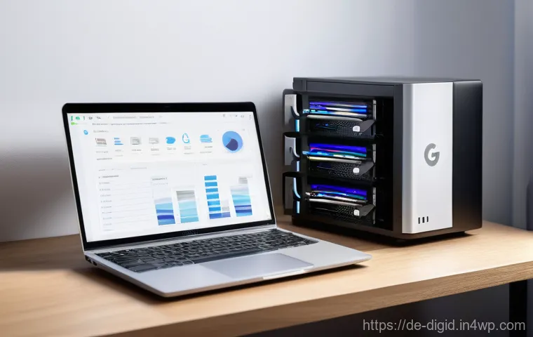 디지털 아카이빙을 위한 최선의 접근법 - **Prompt:** A focused individual, casually dressed, sits at a modern, uncluttered desk, surrounded b...