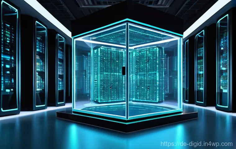 디지털 기억 보존과 기업의 역할 - **Prompt:** A visually rich, abstract depiction of a person's digital legacy. A diverse adult indivi...